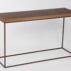 Aparador Sala Bistrô Bar Em Ferro Montana - Marrom/aço Corten