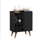 Aparador Sala Com Adega Retrô Pés Palito Sonatta Prime - Pret