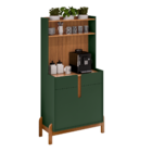 Aparador Sala de Estar Armário Buffet Ripado para Cozinha Can