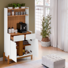 Aparador Sala de Estar Armário Buffet Ripado para Cozinha Can