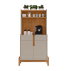 Aparador Sala de Estar Armário Buffet Ripado para Cozinha Can