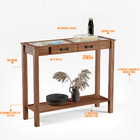 Aparador Sala De Estar New Rústico W02 Madeira Maciça Imbuia