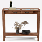 Aparador Sala De Estar New Rústico W02 Madeira Maciça Imbuia