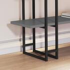 Aparador Sala De Estar Ônix Pés De Ferro Preto Jb 4034 - Loja