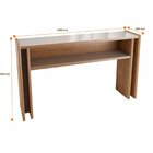 Aparador Sala De Jantar 1 Nicho 140cm Munique  Mel/off-white