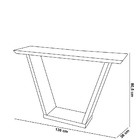 Aparador Sala Estar 136cm Tampo Mdf C/ Vidro Lótus Trufa/pret