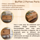 Aparador Sala Jantar Estar Buffet Multimoveis Cantinho Café