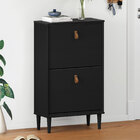 Aparador Sapateira Basculante Tamanho 44 Vintage Madeira Pret