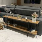 Aparador Sofa Table Edam Para Sala De Estar Com 180cm Freijó/