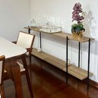 Aparador Sofa Table Edam Para Sala De Estar Com 180cm Freijó/