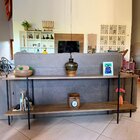 Aparador Sofa Table Edam Para Sala De Estar Com 200cm Freijó/