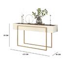 Aparador Suri Com Tampo Espelhado Creme Tana Decor