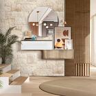 Aparador Suspenso 2 Portas Em Vidro Reflecta 100% Mdf Branco