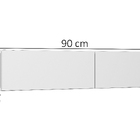 Aparador Suspenso 90cm 2gav Para Hall De Entrada Linha Alta C