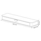 Aparador Suspenso Buriti Com 1 Gaveta E Espelho Castanheira