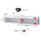 Aparador Suspenso Classic Canto Pequeno 1 Porta Nicho Cantinh