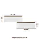 Aparador Suspenso Com 2 Portas Basculantes 100% Mdf Branco So