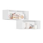 Aparador Suspenso Com 2 Portas Basculantes 100% Mdf Branco So