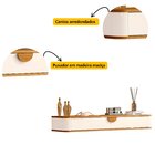 Aparador Suspenso Curvo Buriti 120 Cm X 32,5cm X 13cm Off Whi