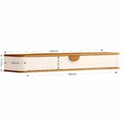 Aparador Suspenso Curvo Buriti 120 Cm X 32,5cm X 13cm Off Whi