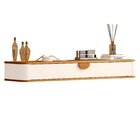 Aparador Suspenso Curvo Buriti 120 Cm X 32,5cm X 13cm Off Whi