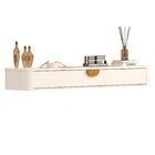 Aparador Suspenso Curvo Buriti Para Sala De Estar Off White