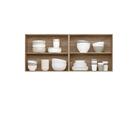 Aparador Suspenso Em Vidro Reflecta Com Porta Basculante 100%