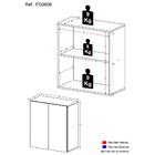 Aparador Suspenso Multimóveis Cantinho Do Café Com 2 Portas F