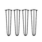 Aparador Tampo Console Pés Hairpin Legs Estilo Industrial Mad