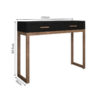 Aparador Topázio 2 Gavetas Base Madeira Maciça Para Sala De E