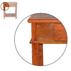 Aparador Tradicional 70cm Madeira Maciça Com Pátina 1 Gaveta