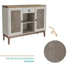 Aparador Trama 2 Portas 1 Gaveta Freijó/off White