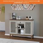 Aparador Trama 2 Portas 1 Gaveta Freijó/off White