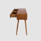 Aparador Tulipa Em Madeira 2 Gavetas Cor Imbuia Imbuia