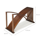 Aparador Turin Design Em Curva - Acabamento Fino Em Pu E Lâmi