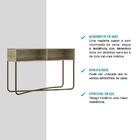 Aparador Varanda Gourmet Madeirado E Tubos Ouro Velho Carraro