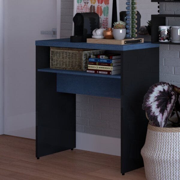 Aparador Vasado Amadis Natus Bramov Móveis Preto/azul