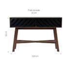 Aparador Venê Amêndoa E Preto