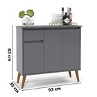 Aparador Veneza Cinza – Ej Móveis