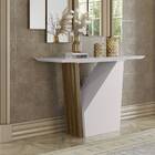 Aparador Veneza Com Tampo Chanfrado Imbuia Off White Tana Dec