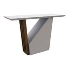 Aparador Veneza Com Tampo Chanfrado Imbuia Off White Tana Dec