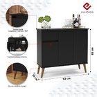 Aparador Veneza Preto – Ej Móveis