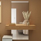 Aparador Versalhes 100% Mdf Com Espelho 1 Gaveta Freijó/off W