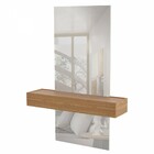 Aparador Versalhes 100% Mdf Com Espelho 1 Gaveta Freijó/off W