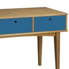 Aparador Vintage - Máxima Nogal/azul Corporativo