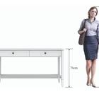 Aparador Vogue Artemobili 140 Cm Mdf 2 Gavetas Cor Branco