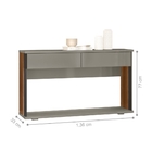 Aparador Wolves 2 Gavetas Freijo Titanio