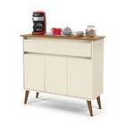 Aparador Zeus Off White/freijó – Ej Móveis