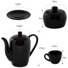 Aparelho De Café Em Cerâmica 14 Peças Bule Açucareiro Xícara