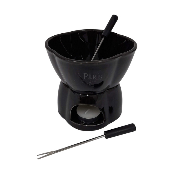 Aparelho De Fondue Alpes 4 Peças Preto 400ml 2904 Lyor